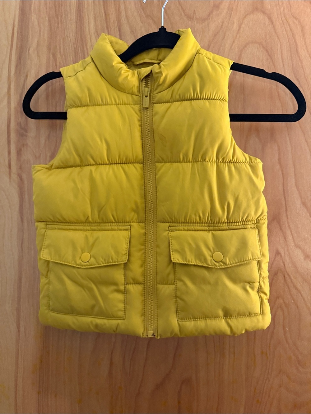 Old Navy Mustard Yellow Kids Puffer Vest